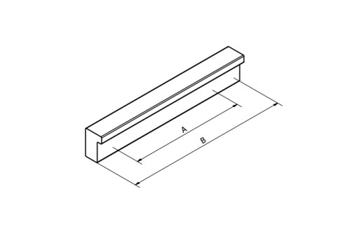 UCHWYT MEBLOWY DO MEBLI ALUMINIUM FE-12 350/320 mm