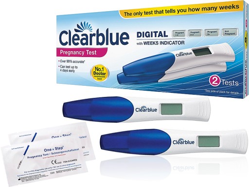 Цифровой тест на беременность CLEARBLUE 2 шт. +2р