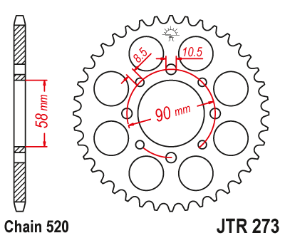 Цепь + звезды Honda VT 125 SHADOW X-Ring GOLD