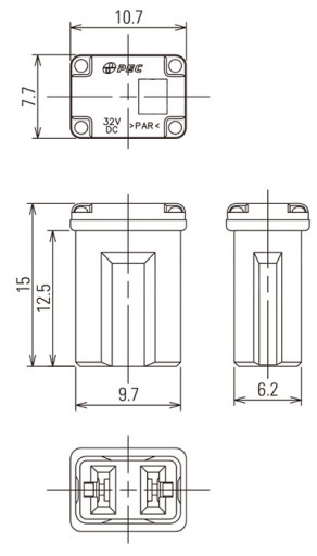 MICRO JAPVAL CUB FUSE FEMALE JCASE 15A