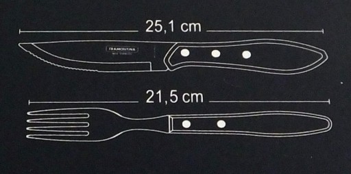 ТРАМОНТИНА Столовые приборы для стейка 8 шт. ДЖАМБО ЧУРРАСКО
