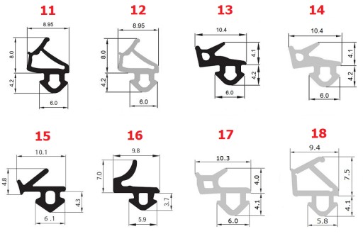 Уплотнители оконные VEKA S-835x