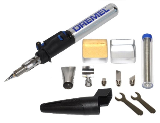 ГАЗОВЫЙ ПАЯЛЬНИК VERSATIP ГОРЕЛКА DREMEL + НАКОНЕЧНИК 201