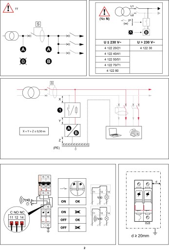 Разрядник для защиты от перенапряжения C 4P 20k 1,2 кВ 412223 Legrand