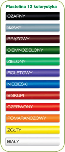 Пластилин Кома-Пласт 12 цветов.