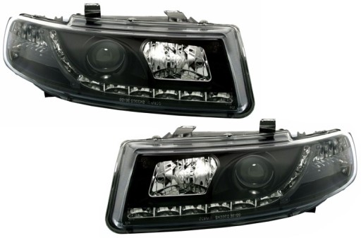 Seat TOLEDO 1M 99-04 LAMPY reflektory BLACK LED H1