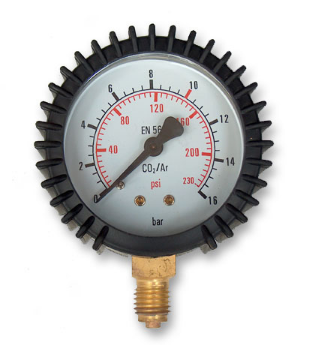 АРГОН CO2 РАБОЧИЙ МАНОМЕТР 16 БАР РЕЗЬБА M12x1,5