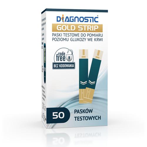 Test paskowy Diagnostic Gold Strip 50 pasków