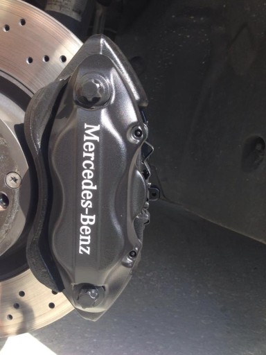 Наклейка на тормозной суппорт Mercedes W219