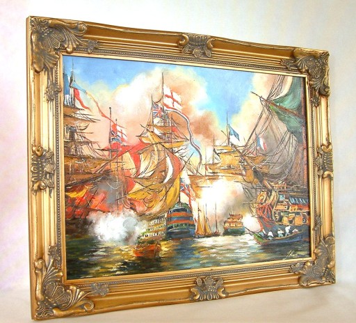 батальная картина TRAFALGAR___ TURNER___ копия 50x70__.