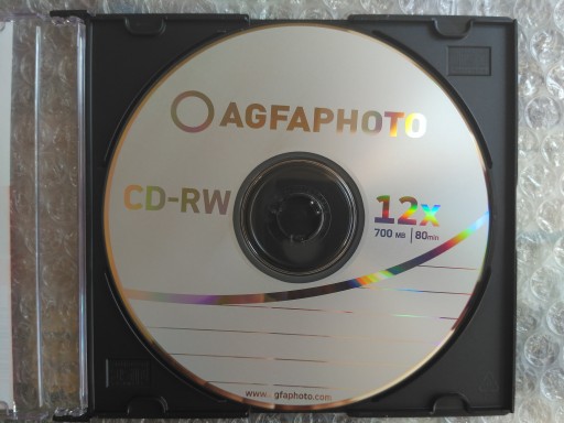 AGFA PHOTO CD-RW x4-x12 перезаписываемый 1 шт.