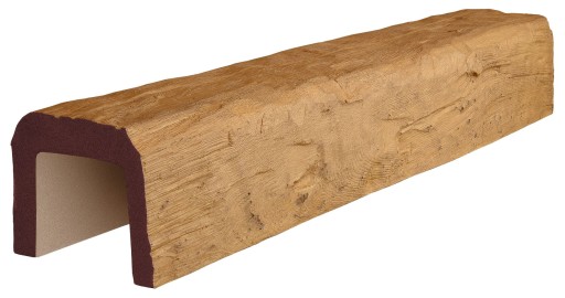 Belka Rustykalna Ciosana, Belka dekoracyjna 19x17 cm x 3m - palisander