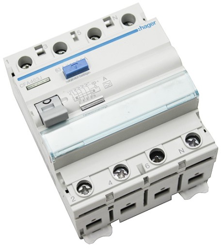 ВЫКЛЮЧАТЕЛЬ остаточного тока HAGER 4P 40A CDC440J