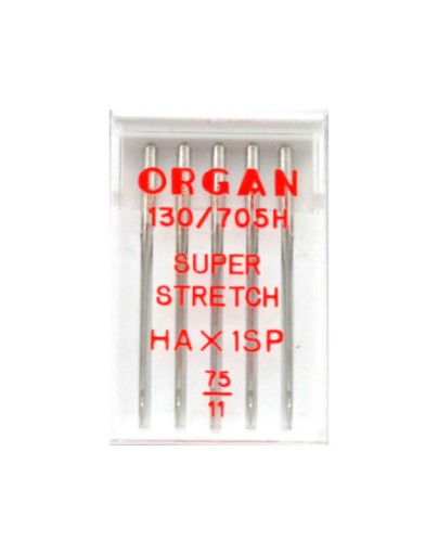 Иглы Organ 75 Super Stretch полуплоские 130/705H