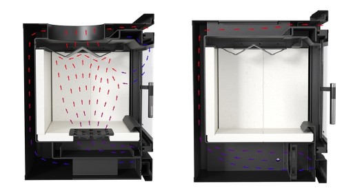 WKŁAD EKO kominek kaseta ARKE 95 TURBINA CZARNY
