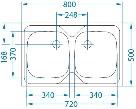 СТАЛЬНАЯ МОЙКА ПЕРЕКРЫТИЯ 80X50 БЕСПЛАТНАЯ БАТАРЕЯ