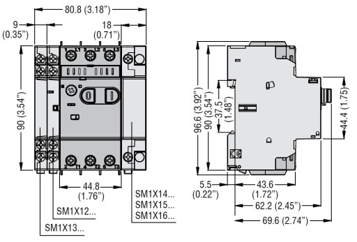 LOVATO SM1P0160 выключатель двигателя 1-1,6А 400В