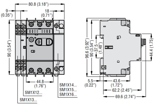 LOVATO SM1P0250 выключатель двигателя 1,6-2,5А 400В