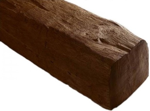 Belka Rustykalna Ciosana, Belka dekoracyjna 19x17 cm x 3m - palisander
