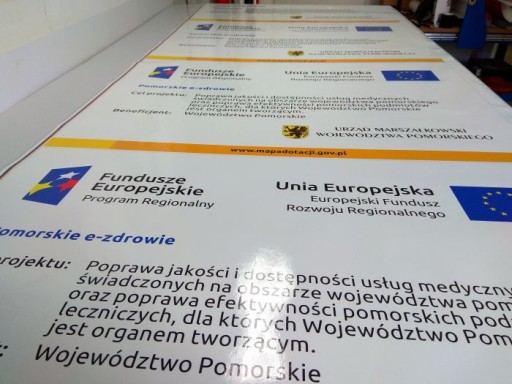 Tablica RZĄDOWA z BUDŻETu PAŃSTWA 60x40 ALU metal