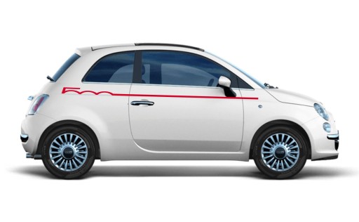 Fiat 500, тюнинговые наклейки Abarth