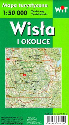 Висла и окрестности Бескидов Силезских карта 2018 Изд. ВИТ