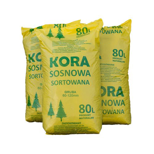 Gruba Kora Sosnowa Ogrodowa 3 worki x 80L KOR-PAK