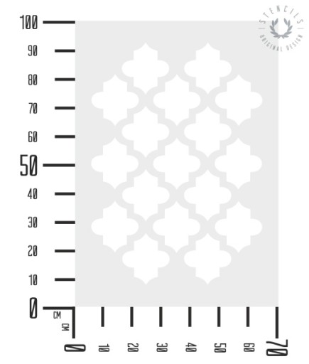 Марракеш - многоразовый трафарет для марокканской живописи 70х100см