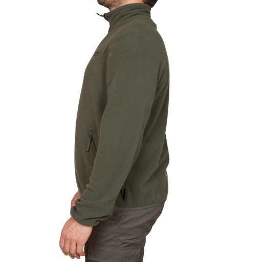 Теплый охотничий флисовый свитшот SOLOGNAC Khaki XXL