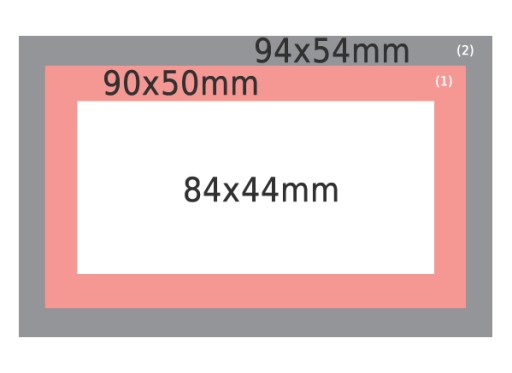 WIZYTÓWKA TRÓJWARSTWOWA GRUBA aż 975g - 150szt