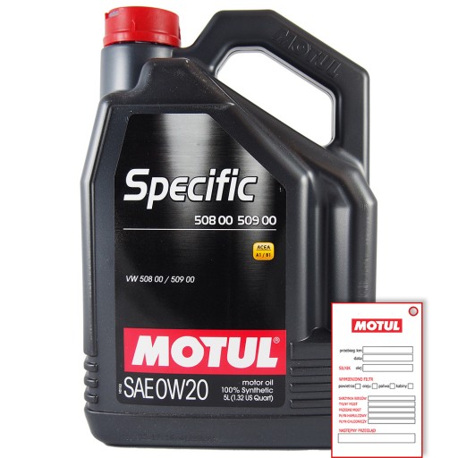 MOTUL OIL 0W/20 SP.508.00/509.00 5л