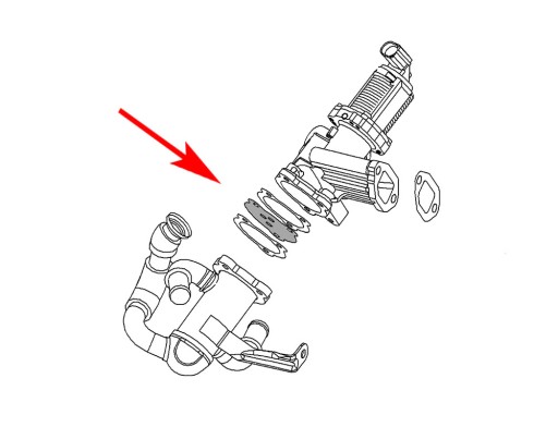 031 Заглушка EGR 1.3 JTD Multijet FIAT 1.3 CDTI OPEL