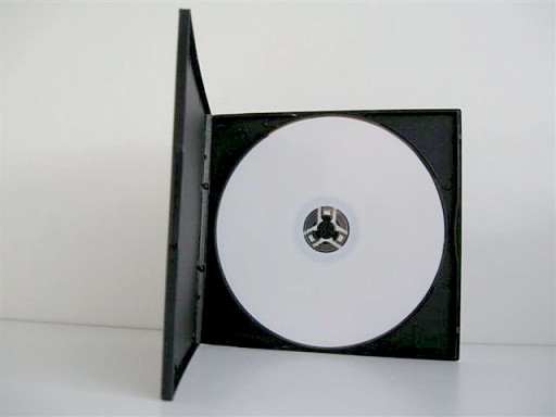 DVD-боксы x 1 для компактных дисков 5 мм, черные, 10 шт.