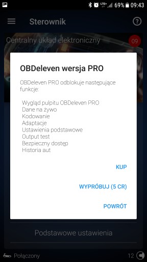 Диагностический интерфейс Bluetooth VAG OBDeleven PRO