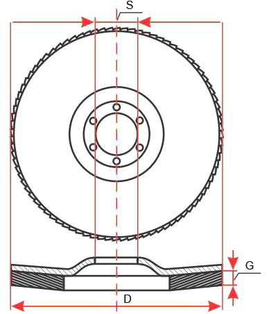 ЛАППЕННЫЙ ШЛИФОВАЛЬНЫЙ ДИСК 125MM P 60