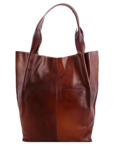 Кожаная сумка SHOPPER NATURAL LEATHER сумка