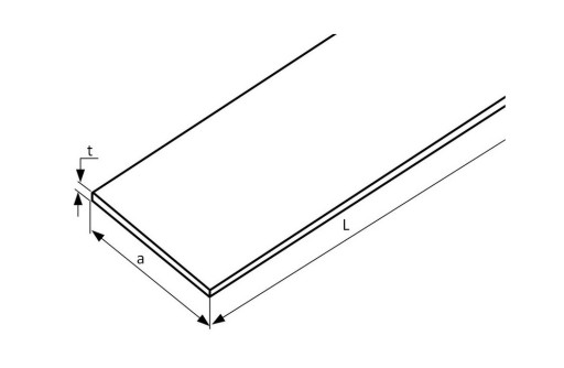 Płaskownik nierdzewny sur 30x10 AISI 304 2000mm