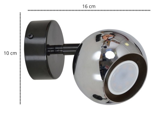 Современный потолочный светильник BALL Spot хром