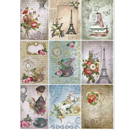 Papier Decoupage ryżowy R534