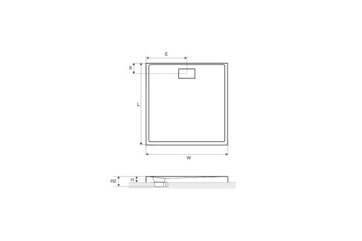 ОТЛИЧНЫЙ АКРИЛОВЫЙ ДУШЕВОЙ ПОДДОН, БЕЛЫЙ, С ЗАСЛОНКОЙ 800X800