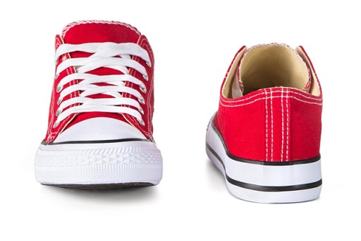 Buty dziecięce TRAMPKI Czerwone Tenisówki P4