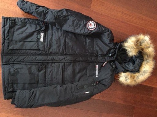 K10/1 ЧЕРНАЯ ЗИМНЯЯ КУРТКА GEOGRAPHICAL NORWAY 40