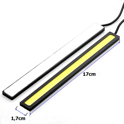 DRL COB LED дневные ходовые огни 2x1200лм 2шт прочные