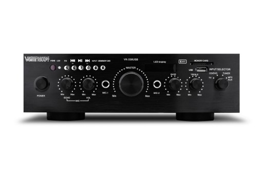 ZESTAW KOLUMN 800W WZMACNIACZ BLUETOOTH + KABLE 5K