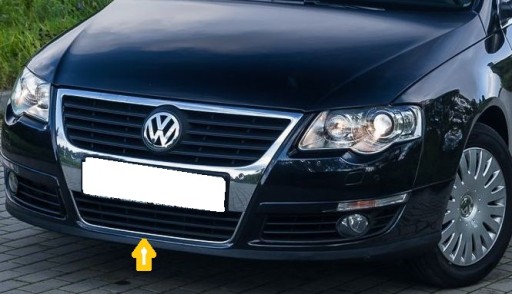 VW PASSAT B6 3C 05-10 РЕШЕТКА БАМПЕРА ЦЕНТРАЛЬНАЯ
