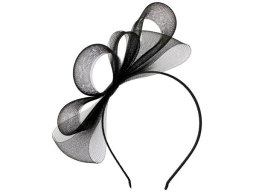 FASCINATOR, ОКНО ДЛЯ ВОЛОС, черная повязка на голову