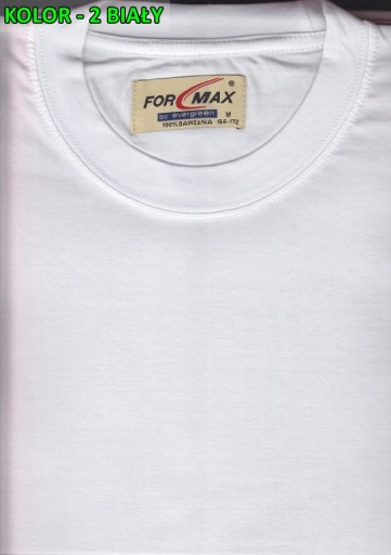 ФУТБОЛКА Formax, размер 5XL, 100% хлопок, разные цвета.