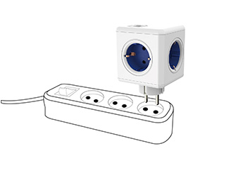PowerCube Original USB-разветвитель, СЕРЫЙ