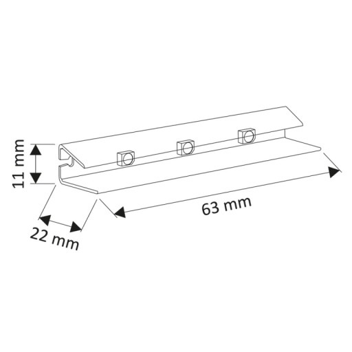 Светодиодная накладка CLIP PVC для RGB-подсветки стекла