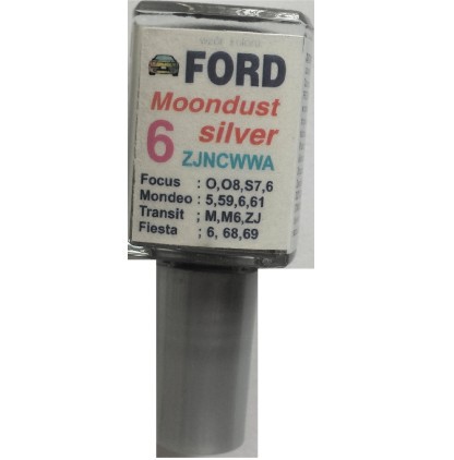 FORD MOONDUST SILVER LAKIER SAMOCHODOWY ZAPRAWKA DO RYS 10 ML ARASYSTEM